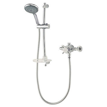 Triton Mersey Exposed Sequential Thermostatic Shower Mixer & Kit - UNMETHEXSM Profile Large Image