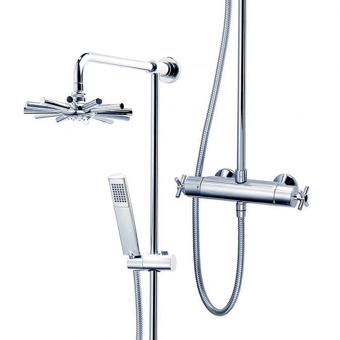 Triton Mersey Thermostatic Bar Shower Mixer with Diverter & Kit - UNMETHBMDIV  In Bathroom Large Image