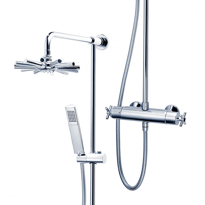 Triton Mersey Thermostatic Bar Shower Mixer with Diverter & Kit - UNMETHBMDIV In Bathroom Large Image
