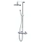 Triton Mersey Thermostatic Bar Shower Mixer with Diverter & Kit - UNMETHBMDIV Large Image