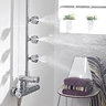 Triton Nene Thermostatic Bar Shower Mixer with Diverter & Body Jets - UNNETHBMDIV  In Bathroom Large Image