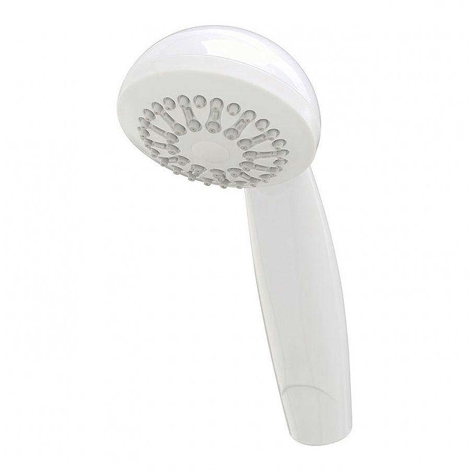 Triton Nitro Single Spray Pattern Shower Head - White - TSERIHEADW Large Image