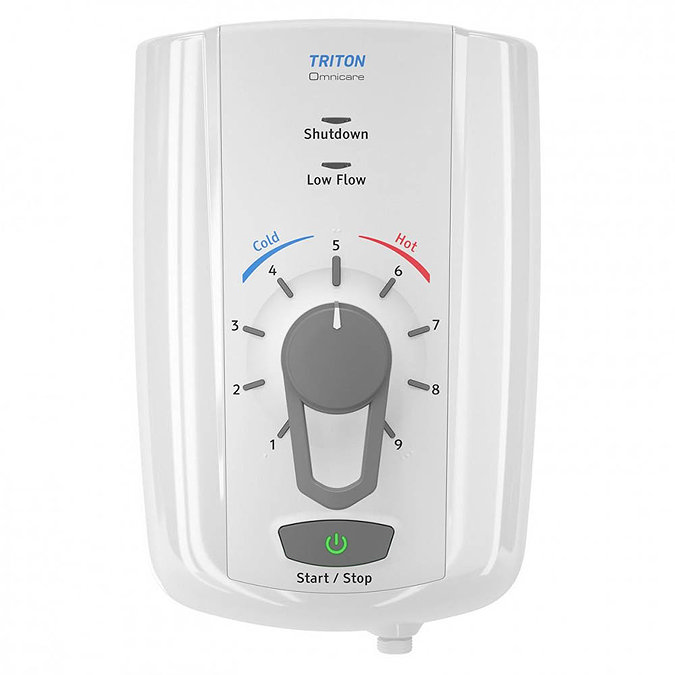 Triton Omnicare Design 8.5kw Thermostatic Electric Shower with Extended Kit - CINCDES08W Feature La