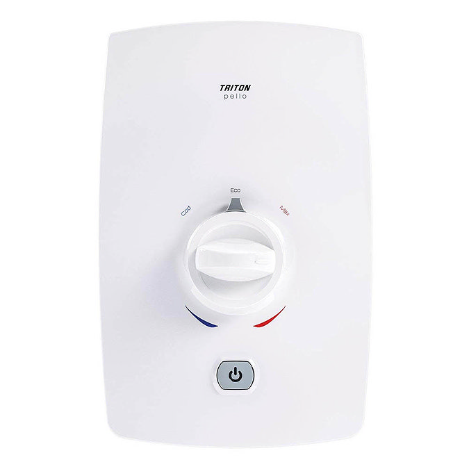 Triton Pello 8.5kw Electric Shower - White - REPEL08WHT  Profile Large Image