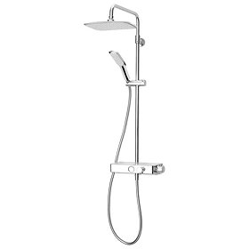 Triton Push Button Thermostatic Shower Mixer - Chrome - SFXPBDIVCHR Large Image