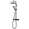 Triton Push Button Thermostatic Shower Mixer - Matte Black - SFXPBDIVBLK Large Image