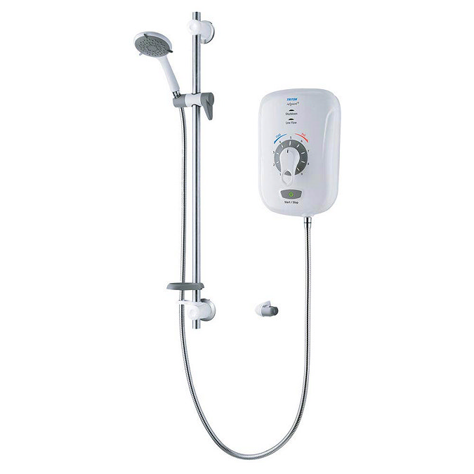 Triton Safeguard+ 8.5kW Thermostatic Electric Shower & Grab Riser Kit - CSGP08WGRB Large Image