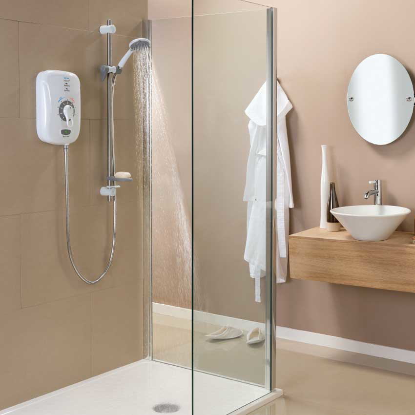 Triton Safeguard+ 9.5kW Thermostatic Electric Shower - CSGP09W Feature Large Image