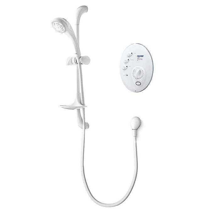 Triton T300si 8.5kw Remote Electric Shower - All White Large Image