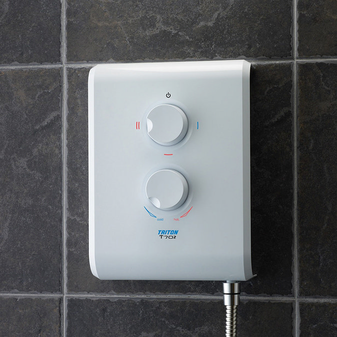 Triton T70z 8.5 kw Electric Shower - White/Chrome - SP7008Z Profile Large Image