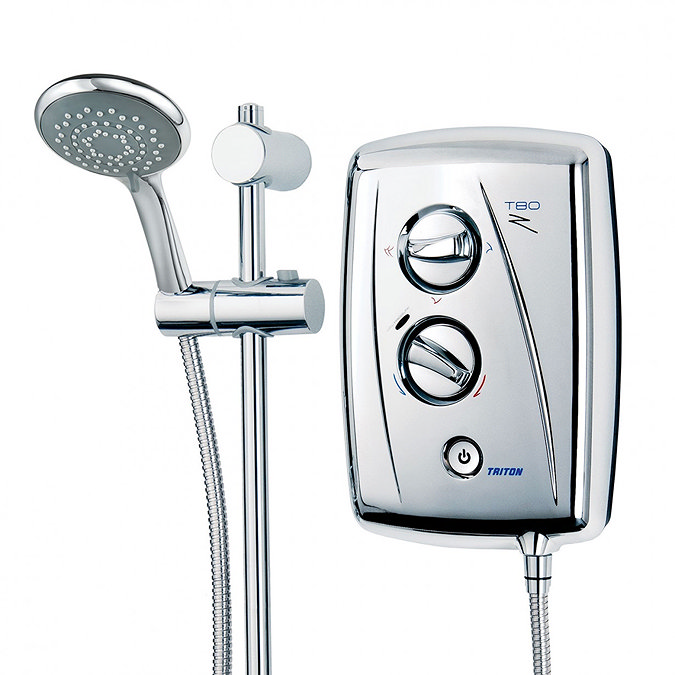 Triton T80Z 8.5 kW Fast-Fit Electric Shower - Chrome - SP8CHR8ZFF  In Bathroom Large Image