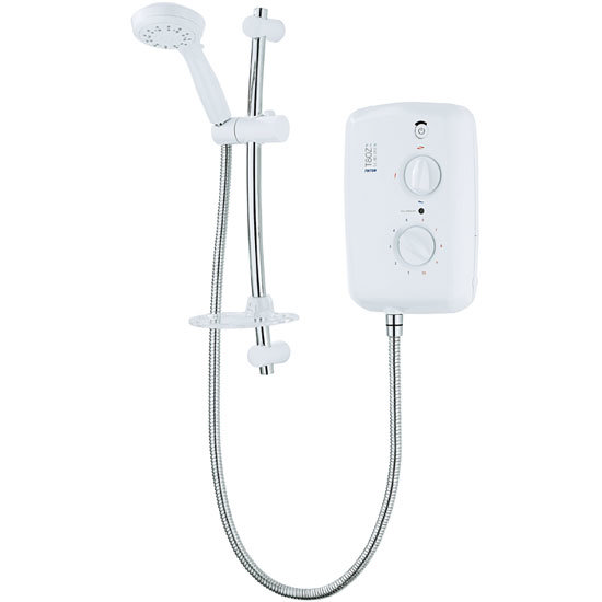 Triton - T80z Slimline ECO 8.5 kw Electric Shower - White-Chrome - ECO8008ZSLM Large Image