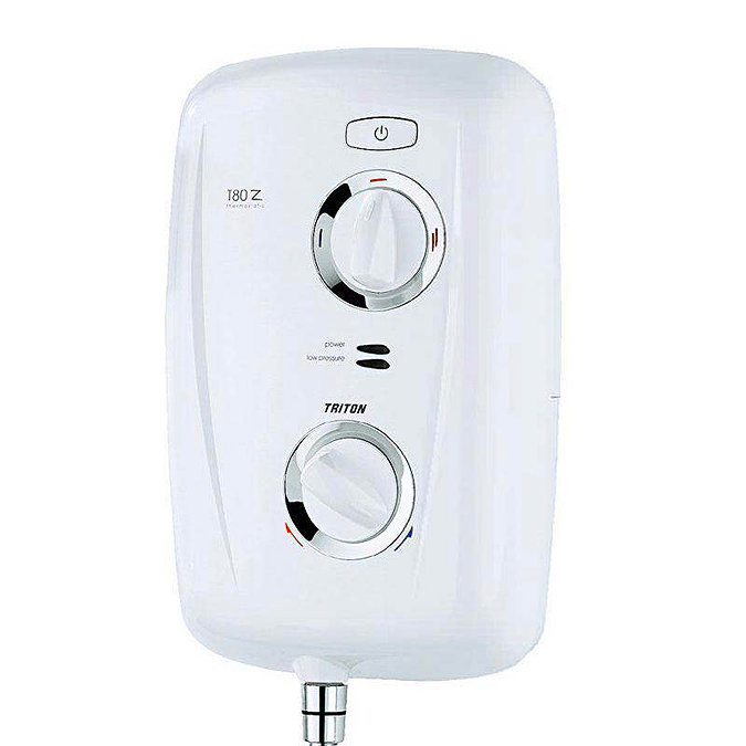 Triton T80Z 9.5kW Thermostatic Electric Shower - White/Chrome - SP8009ZTHM Profile Large Image