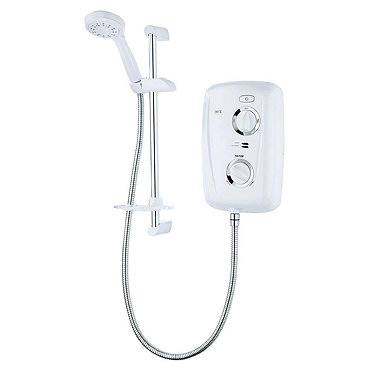 Triton T80Z 9.5kW Thermostatic Electric Shower - White/Chrome - SP8009ZTHM Profile Large Image