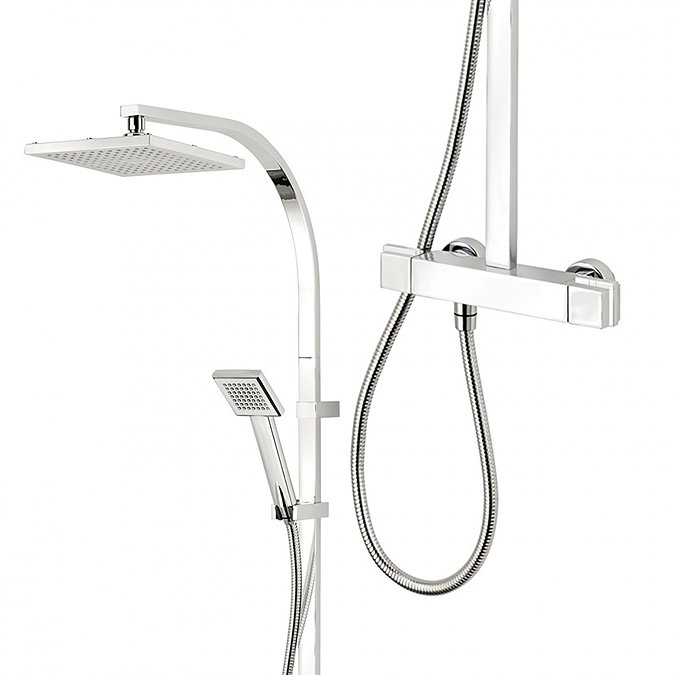 Triton Tees Thermostatic Bar Shower Mixer with Diverter & Kit - Chrome - UNTEBMDIV  Profile Large Im