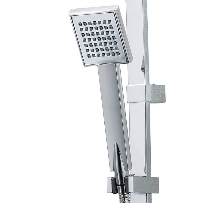 Triton Tees Thermostatic Bar Shower Mixer with Diverter & Kit - Chrome - UNTEBMDIV  Standard Large Image
