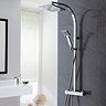 Triton Tees Thermostatic Bar Shower Mixer with Diverter & Kit - Chrome - UNTEBMDIV  additional Large Image