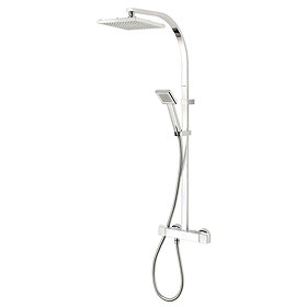 Triton Tees Thermostatic Bar Shower Mixer with Diverter & Kit - Chrome - UNTEBMDIV Large Image