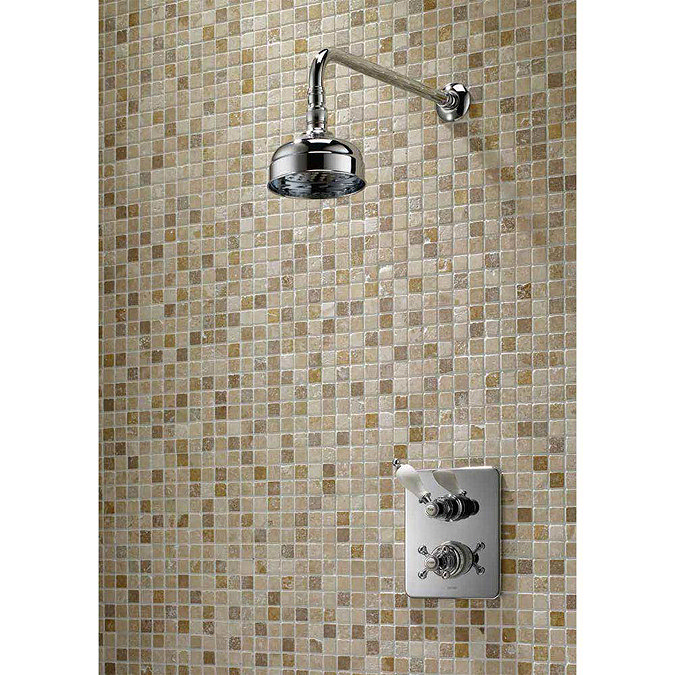 Triton Unichrome Avon Built-in Shower Valve with Fixed Shower Head Profile Large Image