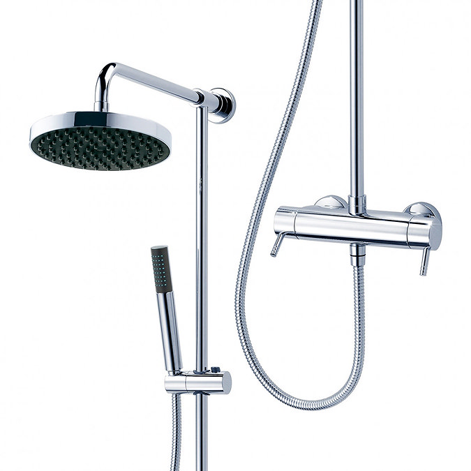 Triton Unichrome Thames Thermostatic Bar Diverter Shower and Kit - UNTHTHBM Profile Large Image
