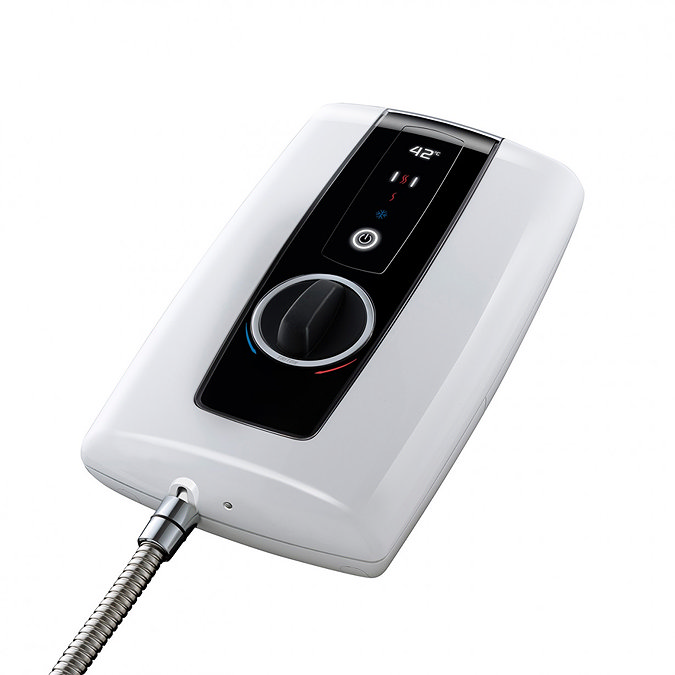 Triton Touch 8.5kW Electric Shower White And Black - ASPTOU08WHT In Bathroom Large Image