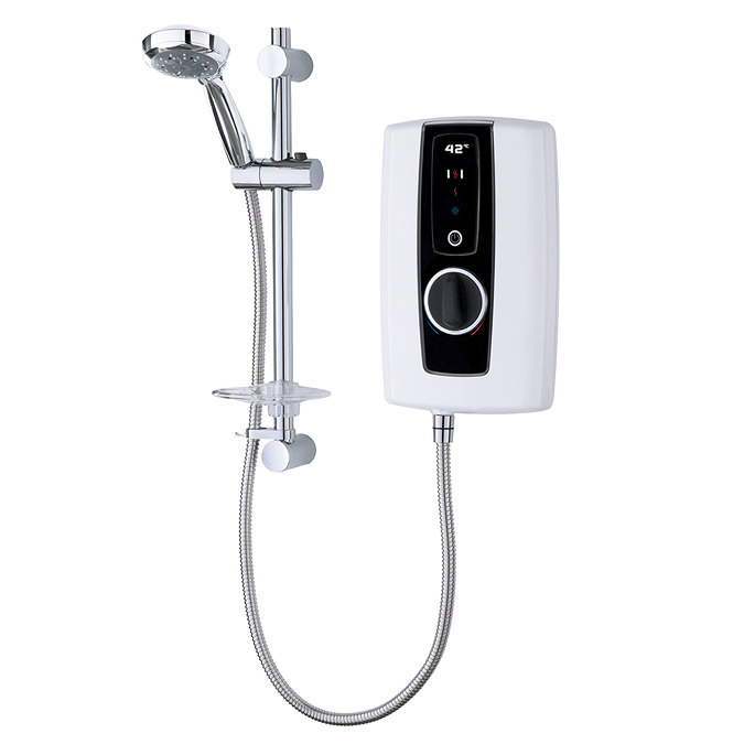 Triton Touch 9.5kW Electric Shower White And Black - ASPTOU09WHT Large Image