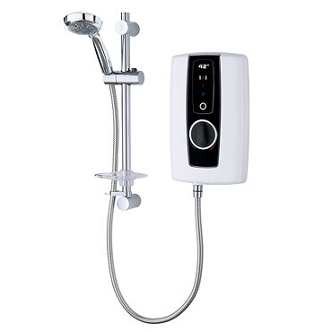 Triton Touch 9.5kW Electric Shower White And Black - ASPTOU09WHT Profile Large Image