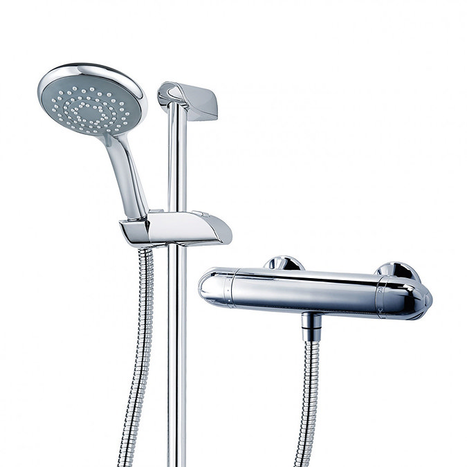 Triton Tyne Thermostatic Bar Shower Mixer & Kit - UNTYTHBM  Standard Large Image