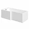 Trojan 1500 L Shaped Shower Bath with Screen + Front Panel Feature Large Image