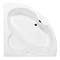 Trojan Aegean Luxury Corner Bath with Seat & Acrylic Panel Large Image