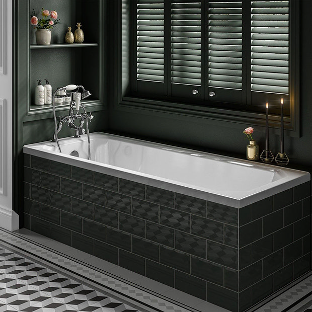 Art Deco 1700 x 700 Single Ended Bath  Feature Large Image