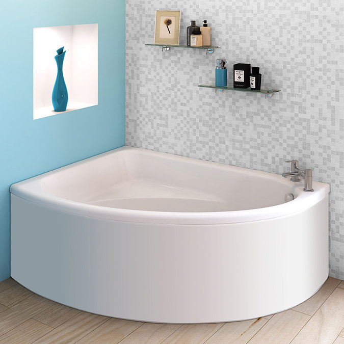 Orlando Corner Bath with Panel (Left Hand Option 1500 x 1040mm) Large Image