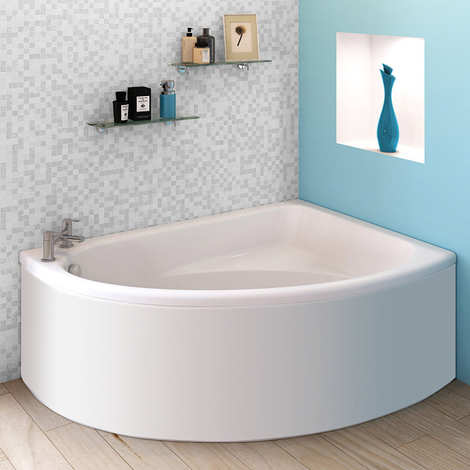 Orlando Corner Bath with Panel (Right Hand Option 1500 x 1040mm) Large Image