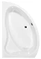 Trojan Pisces 1500 x 900 Slimline Corner Bath with Seat & Acrylic Panel - Left hand option Large Image
