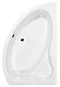 Trojan Pisces 1500 x 900 Slimline Corner Bath with Seat & Acrylic Panel - Right hand option Large Image