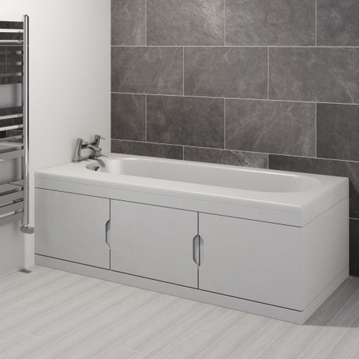 Trojan Repono 1675mm Single Ended Bath + Storage Panels  Feature Large Image