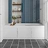 Trojan Repono 1675mm Single Ended Bath + Storage Panels  In Bathroom Large Image