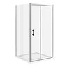 Turin 8mm 1000x1000mm Square Sliding Door Large Shower Enclosure - Easy Fit  Profile Large Image