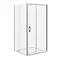 Turin 8mm 1000x1000mm Square Sliding Door Large Shower Enclosure - Easy Fit  Profile Large Image