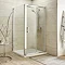 Toreno 1000 x 1000mm Square Sliding Door Large Shower Enclosure - Easy Fit