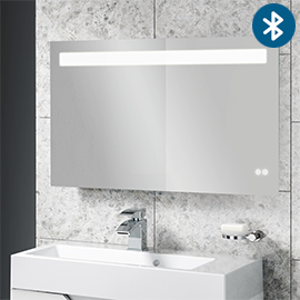 Toreno 1000 x 600mm Landscape LED Back-lit Bluetooth Mirror with Touch Sensor