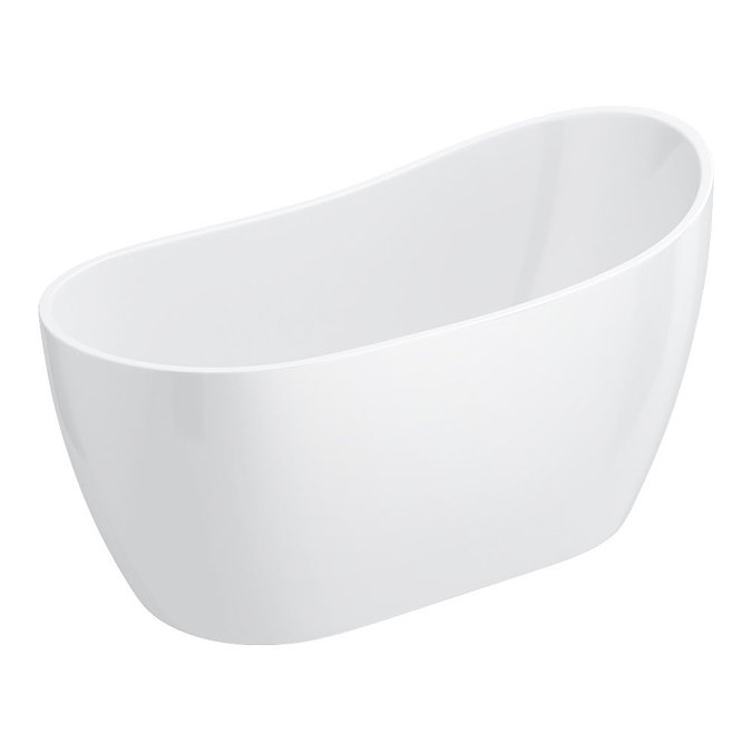 Turin 1370 Small Modern Slipper Free Standing Bath  Profile Large Image