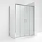 Turin 1400 x 700mm Double Sliding Door Shower Enclosure without Tray Large Image