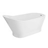 Turin 1700 x 750mm Modern Slipper Freestanding Bath  Profile Large Image