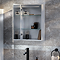 Toreno 400 x 600mm LED Illuminated Mirror Cabinet with Motion Sensor and Anti-Fog
