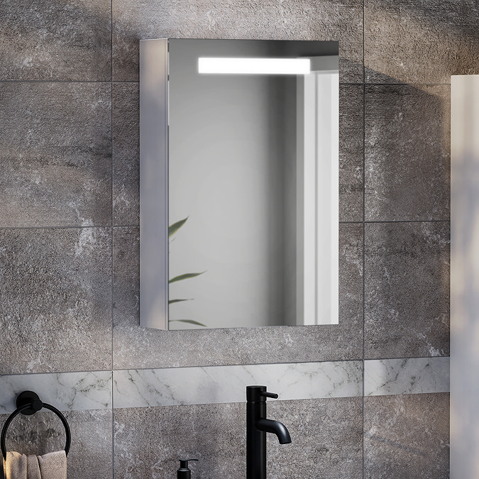 Toreno 400 x 600mm LED Illuminated Mirror Cabinet with Motion Sensor and Anti-Fog