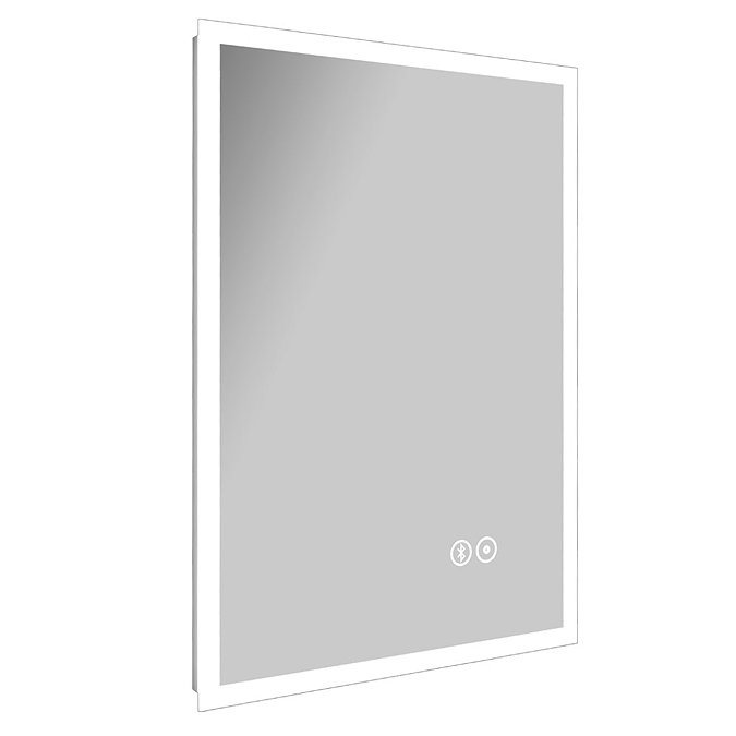 Toreno 500 x 700mm Portrait LED Illuminated Bluetooth Mirror incl. Touch Sensor + Anti-Fog  In Bathroom Large Image