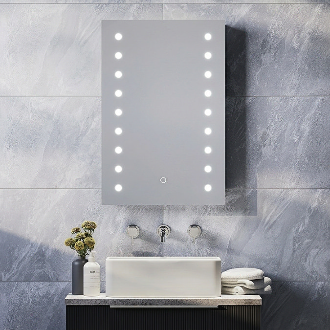 Toreno 400x600mm LED Illuminated Bathroom Mirror with Dimmer and Touch Sensor