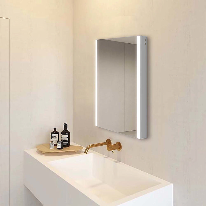 Toreno 500x700mm LED Illuminated Bluetooth Mirror Cabinet with Motion Sensor, Shaving Socket & Anti-Fog