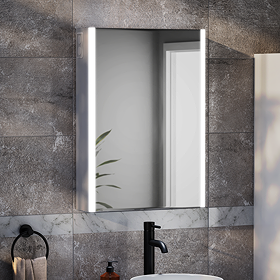 Toreno 500 x 700mm LED Illuminated Bluetooth Mirror Cabinet with Motion Sensor, Anti-Fog & Shaving Socket